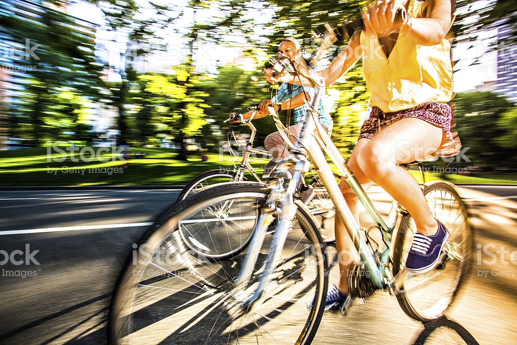 biking in central park