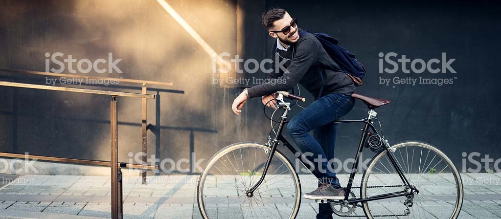 Man on bike