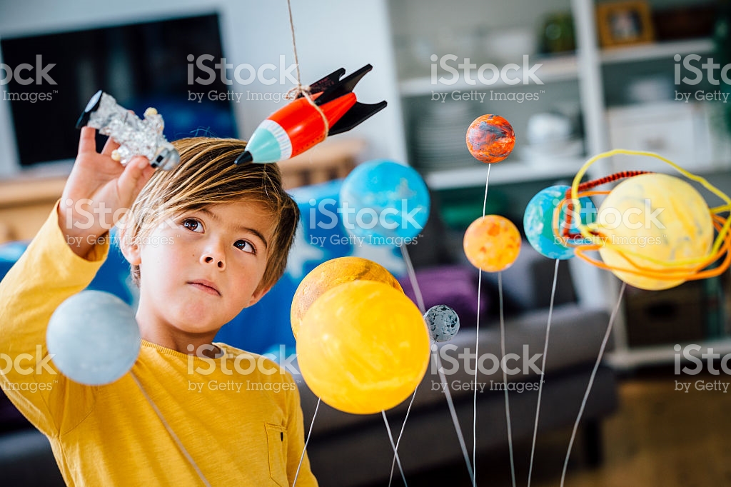 Boy and models of planets