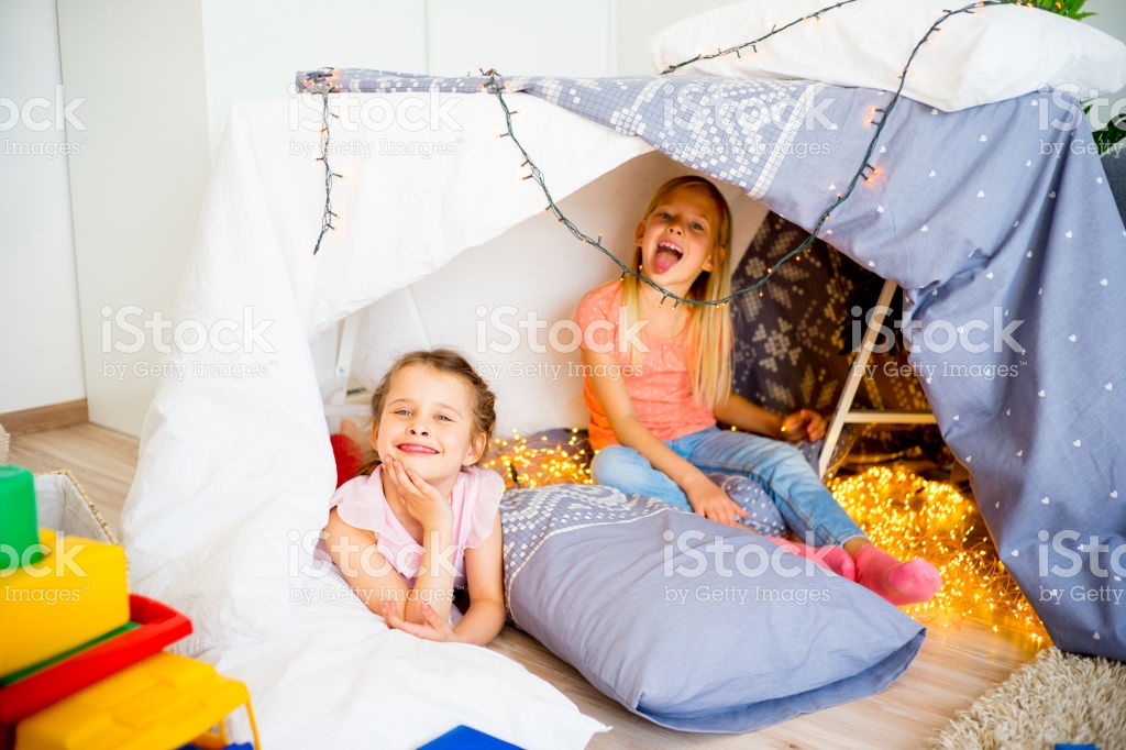 Two girls at a sleep over