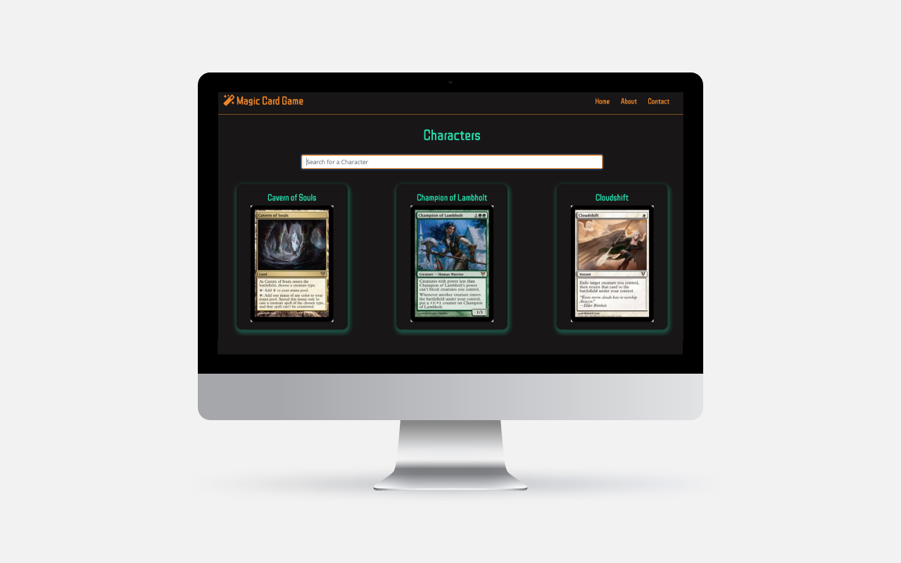 Magic Card Game Website